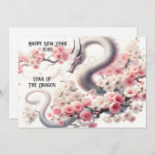 Frohes chinesisches Neujahr des Drachen Feiertagskarte (Vorne/Hinten)