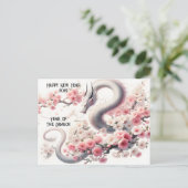 Frohes chinesisches Neujahr des Drachen Postkarte (Stehend Vorderseite)