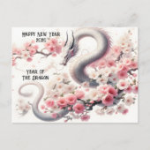 Frohes chinesisches Neujahr des Drachen Postkarte (Vorderseite)
