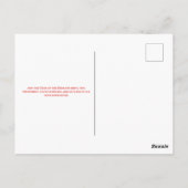 Frohes chinesisches Neujahr des Drachen Postkarte (Rückseite)