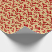 Frohes chinesisches Neujahr des Kaninchens 2023 Geschenkpapier (Ecke)