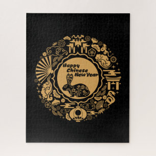 Frohes chinesisches Neujahr des Kaninchens 2023 Puzzle