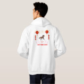 Frohes chinesisches Neujahr Hoodie (Schwarz voll)