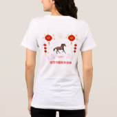 Frohes chinesisches Neujahr Tri-Blend Shirt (Rückseite)