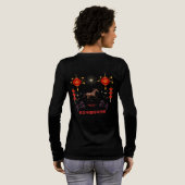 Frohes chinesisches Neujahr Tri-Blend Shirt (Voller Rückseite)