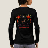 Frohes chinesisches Neujahr Tri-Blend Shirt (Rückseite)