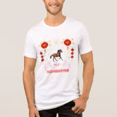 Frohes chinesisches Neujahr Tri-Blend Shirt (Vorderseite)