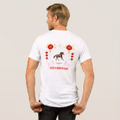 Frohes chinesisches Neujahr Tri-Blend Shirt (Rückseite voll)