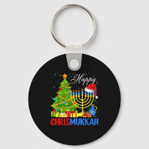 Frohes Christmukkah Lustiges Chanukka Weihnachten Schlüsselanhänger