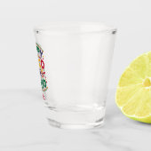 Frohes Cinco de Mayo - Farbige Fiesta mit Datum Schnapsglas (Rechts)