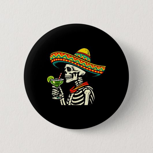 Frohes Cinco de Mayo Fest Lustige Männer Mexikanis Button (Vorderseite)
