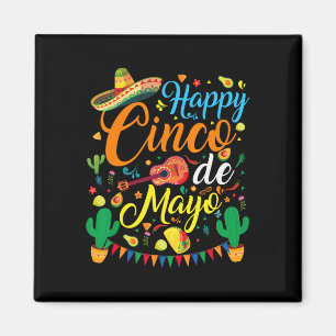 Frohes Cinco De Mayo Fest Mexikanische Party 5 De  Magnet