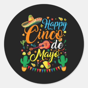 Frohes Cinco De Mayo Fest Mexikanische Party 5 De Runder Aufkleber