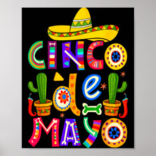 Frohes Cinco de Mayo Fiesta Squad 5. Mai mexikanis Poster