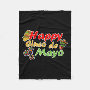 Frohes Cinco de Mayo lustige Mexiko-Feier Fleecedecke