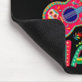 Frohes cinco de mayo mexikanischer Sombrero Gitarr Mousepad (Ecke)
