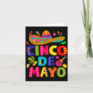 Frohes Cinco de Mayo mexikanischer Sombrero Margar Karte