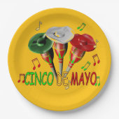 Frohes Cinco de Mayo Pappteller (Vorderseite)
