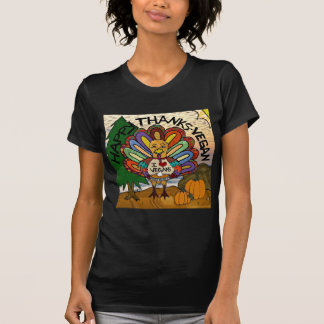 Frohes Dank Vegan Erntedankfest Truthahn T-Shirt