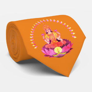 Frohes Diwali - Deepalavi Lakshmi Göttin 1 Krawatte