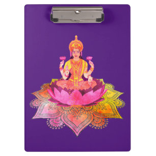 Frohes Diwali - Deepalavi Lakshmi Göttin 4 Klemmbrett
