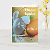 ***Frohes EASTER GRANDSON*** SIE SIND EIN GUTES EI Karte (Gelbe Blume)