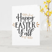 ***Frohes EASTER Y'ALL*** UND ESSEN SIE ESSEN Karte (Gelbe Blume)