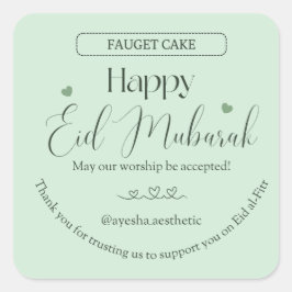 Frohes Eid Mubarak Ästhetik Aufkleber | Minimal Is