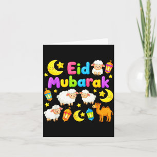 Frohes Eid Mubarak für muslimische Kinder Eid al-F Karte