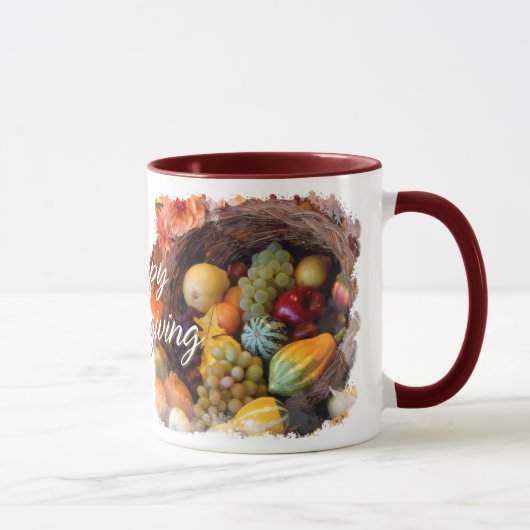 Frohes Erntedankfest 10 Tasse (Rechts)