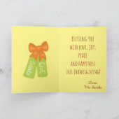 Frohes Erntedankfest 20XX Feiertagskarte (Innenseite)