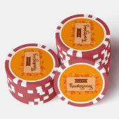 Frohes Erntedankfest 2 Pokerchips (Stapel)