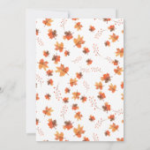 Frohes Erntedankfest Abendessen Herbstfest Einladung (Rückseite)