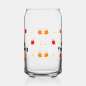 Frohes Erntedankfest Can Glas Fall Trinkglas (Links)