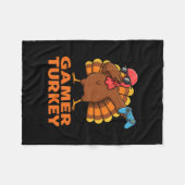Frohes Erntedankfest Dabbing Gamer Truthahn Fleecedecke (Vorderseite (Horizontal))