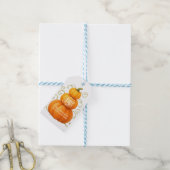 Frohes Erntedankfest Dankbare Kürbisse Geschenkanhänger (Mit Garn)