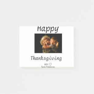 Frohes Erntedankfest Familienname Foto schwarz ein Post-it Klebezettel