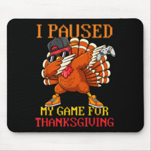 Frohes Erntedankfest Gamer Herbst Truthahn Gamer J Mousepad