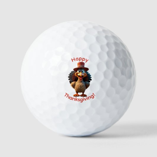 Frohes Erntedankfest Golfball (Vorderseite)
