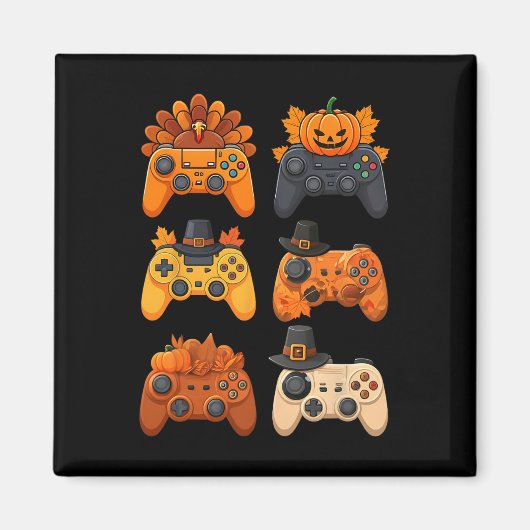 Frohes Erntedankfest Herbst Gaming Controller Trut Magnet (Vorne)