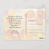 Frohes Erntedankfest Herbst Grüße Postkarte (Rückseite)