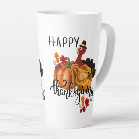 Frohes Erntedankfest  Herbst Milchtasse (Rechte Ecke)