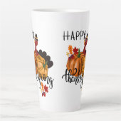 Frohes Erntedankfest  Herbst Milchtasse (Vorderseite)