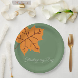 Frohes Erntedankfest, Herbst, Modern  Pappteller