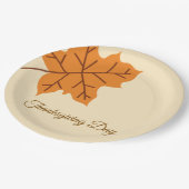 Frohes Erntedankfest, Herbst, Modern Pappteller (Schrägansicht)
