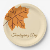 Frohes Erntedankfest, Herbst, Modern Pappteller (Vorderseite)