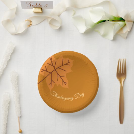 Frohes Erntedankfest, Herbst, Modern Pappteller (Hochzeit)