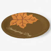 Frohes Erntedankfest, Herbst, Modern Pappteller (Schrägansicht)