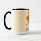 Frohes Erntedankfest, Herbst, Modern Tasse (Links)