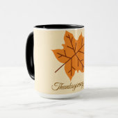 Frohes Erntedankfest, Herbst, Modern Tasse (Vorderseite Links)